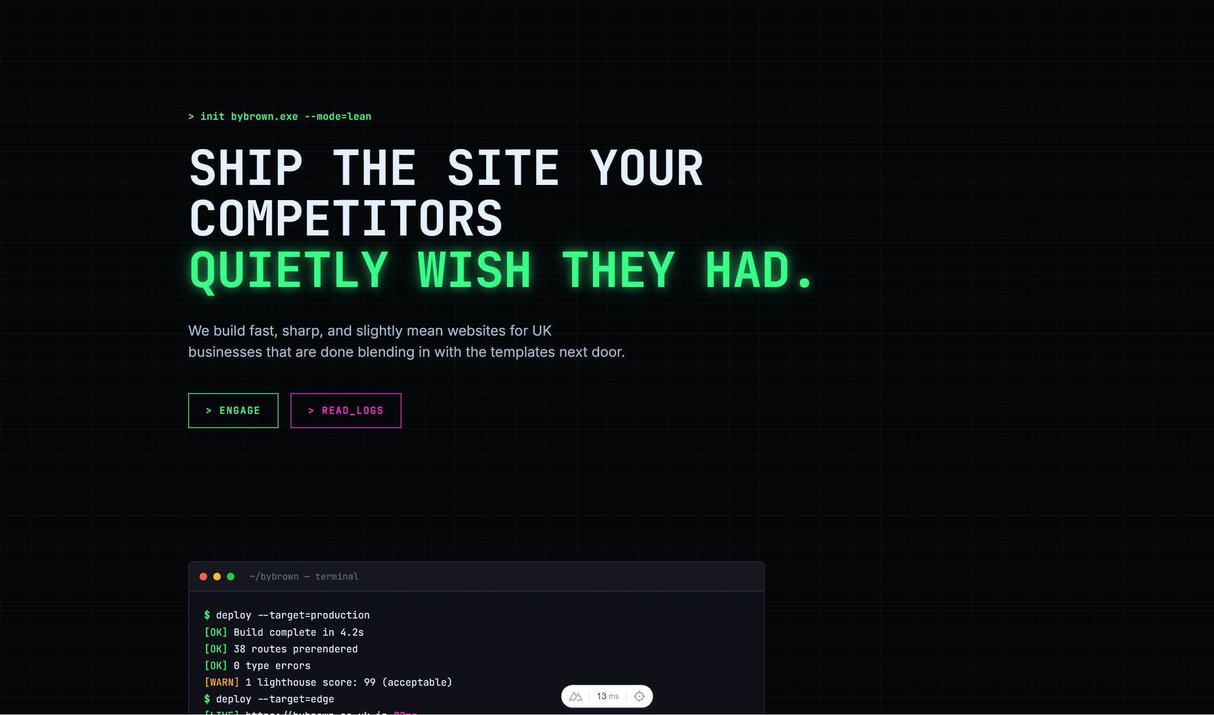 Neon Terminal style preview