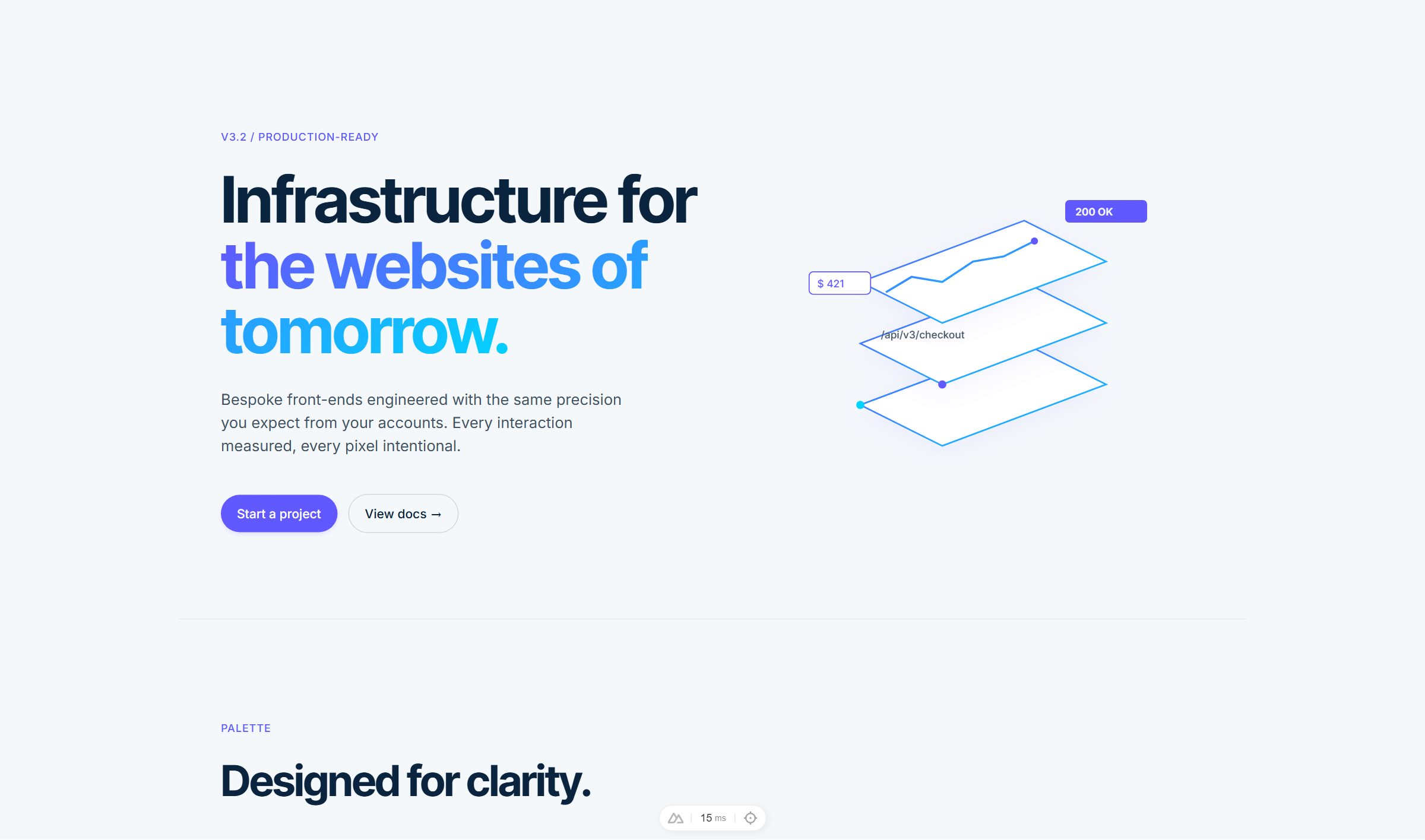 Stripe Wireframe style preview